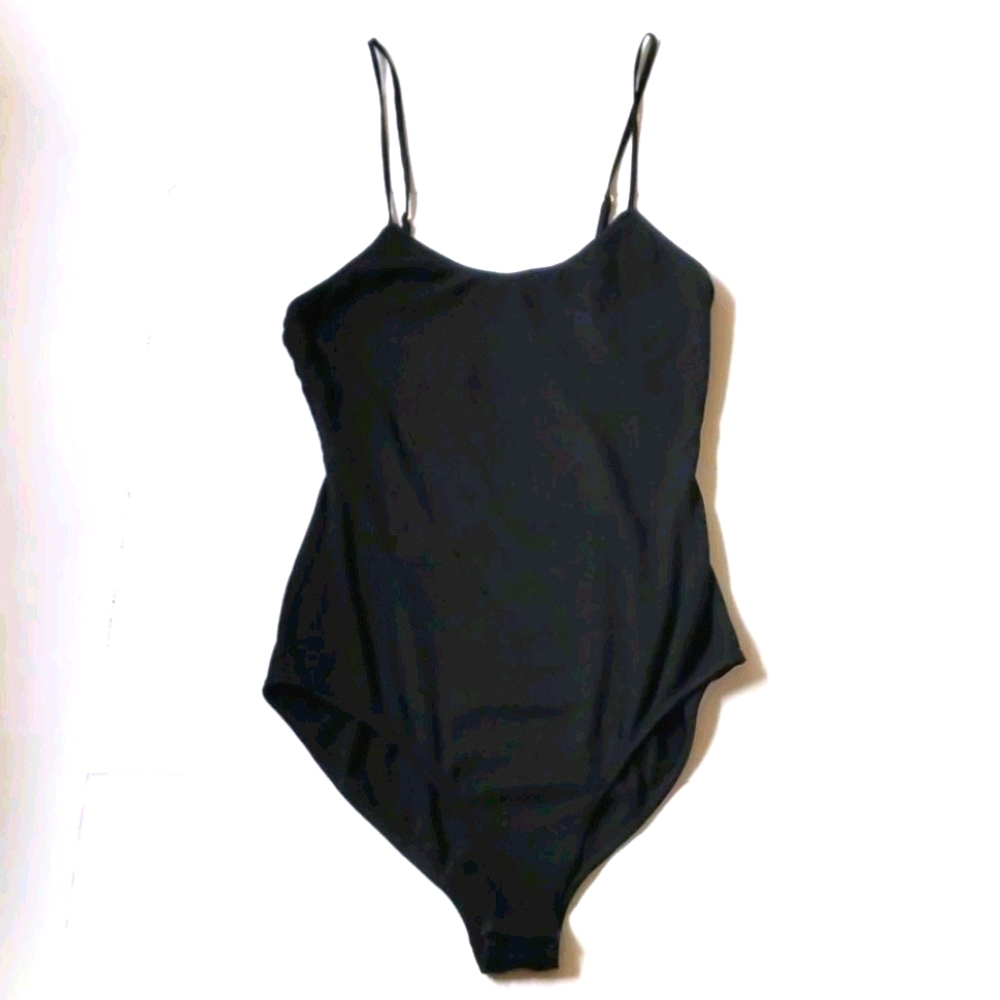 Ag Adriano Goldschmied black bodysuit Sz s